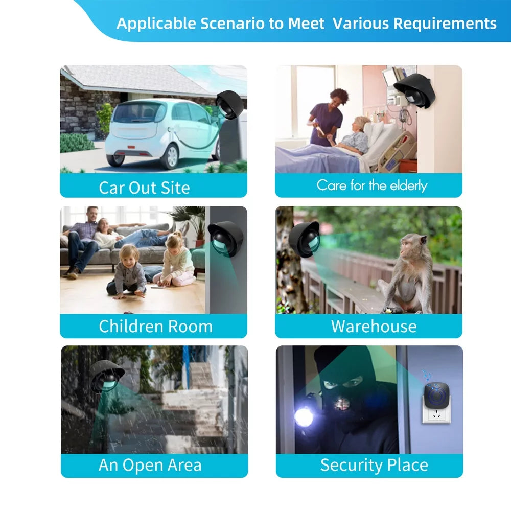 Wireless Driveway Alarm Motion Sensor Alarm 1 Receiver 2 Transmitters R489700