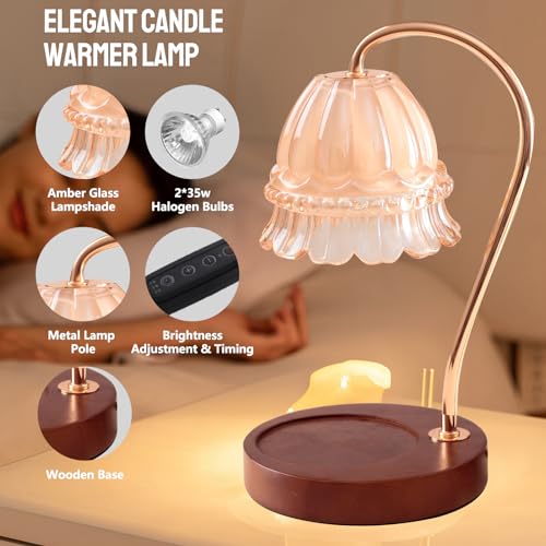 Candle Warmer Lamp with Dimmer, Timer, 2 Bulb K7800