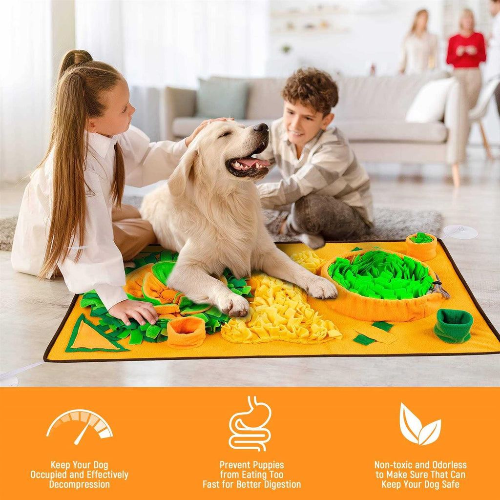 Non-slip Carrot Snuffle Mat for Dog Enrichment K89435
