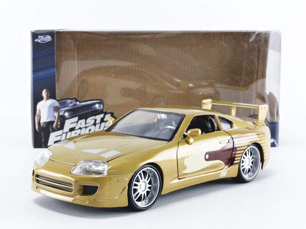 Gold 1:24 Scale Die-Cast Toyota Supra Toy Car O5642