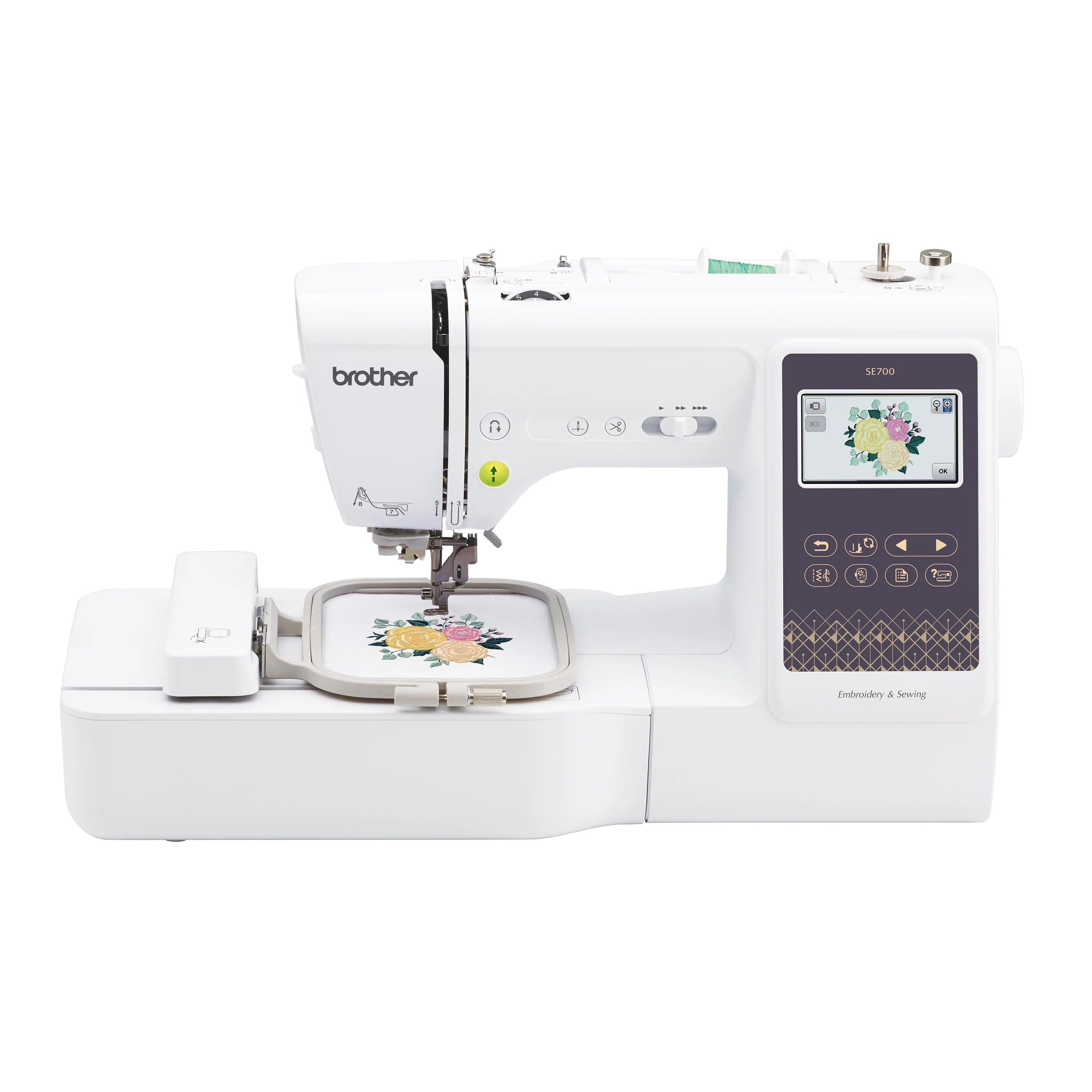 Computerized Sewing & Embroidery Machine with Built-in Designs & Wireless Connectivity D741142