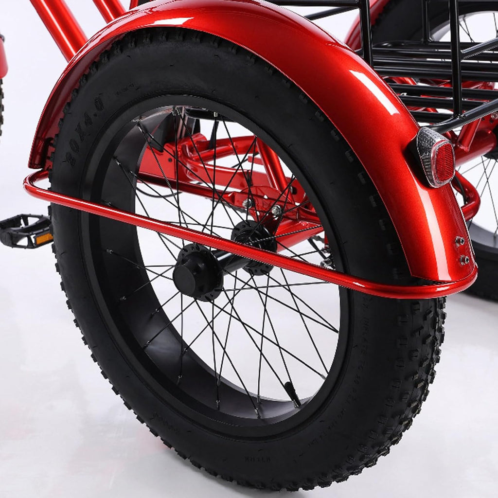 7-Speed All Terrain Fat Tire Trike 26'' Front Wheel 24'' Rear Wheel P706
