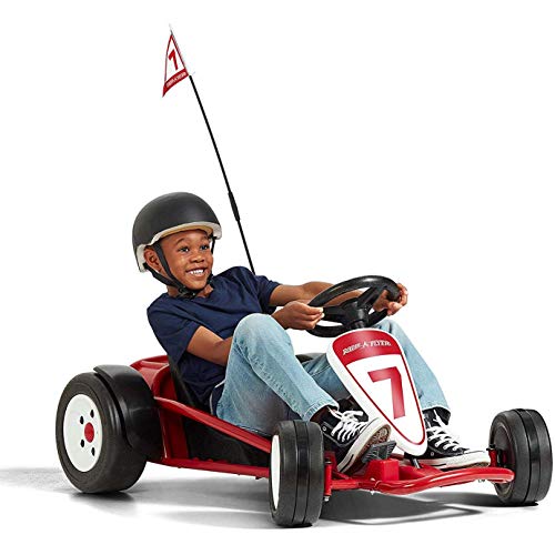 36V Battery-Powered Kids Electric Go-Kart with Adjustable Seat, Rubber Wheels, Grey F768616