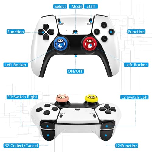 4K HDMI Retro Gaming Console Stick with 20,000+ Classic Games, 23 Emulators & Dual 2.4G Wireless Controllers P9108
