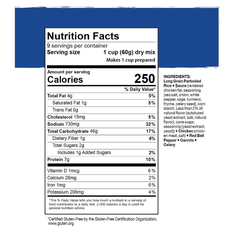 (6 Cans) Rice & Chicken #10 Can Emergency Survival Food E85271