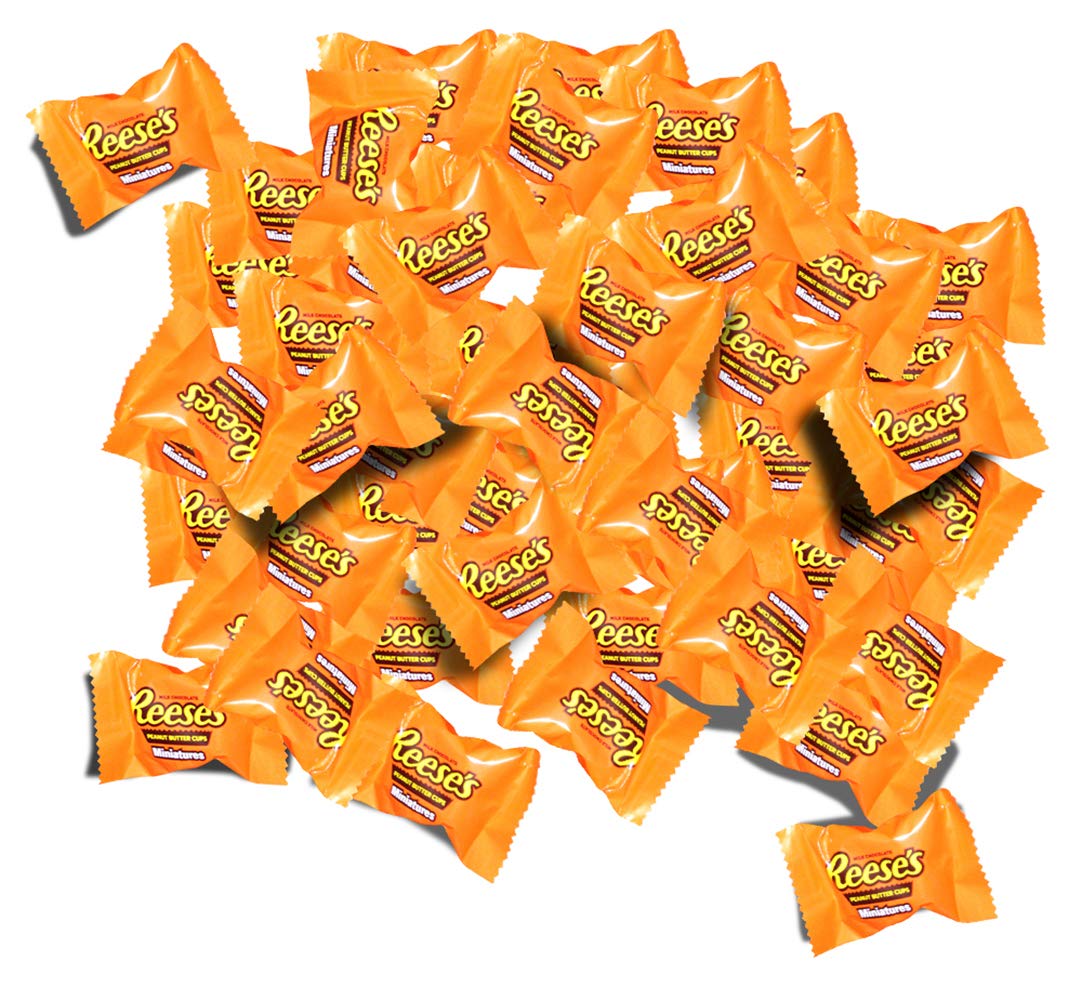 Peanut Butter Chocolate Cups, Individually Wrapped Miniature Size, 5 Pounds B756940