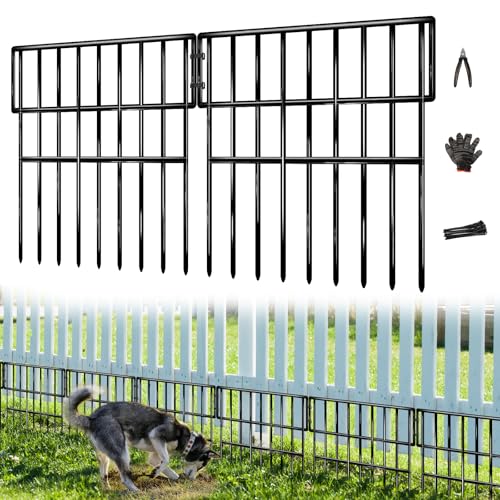35 Panels 38 Ft X 13 in No Dig Rustproof Metal Garden Fence U39551