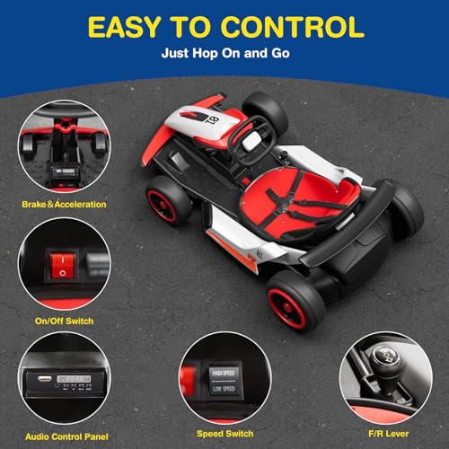 24V Electric Go Kart with 5-Point Safety Belt M241