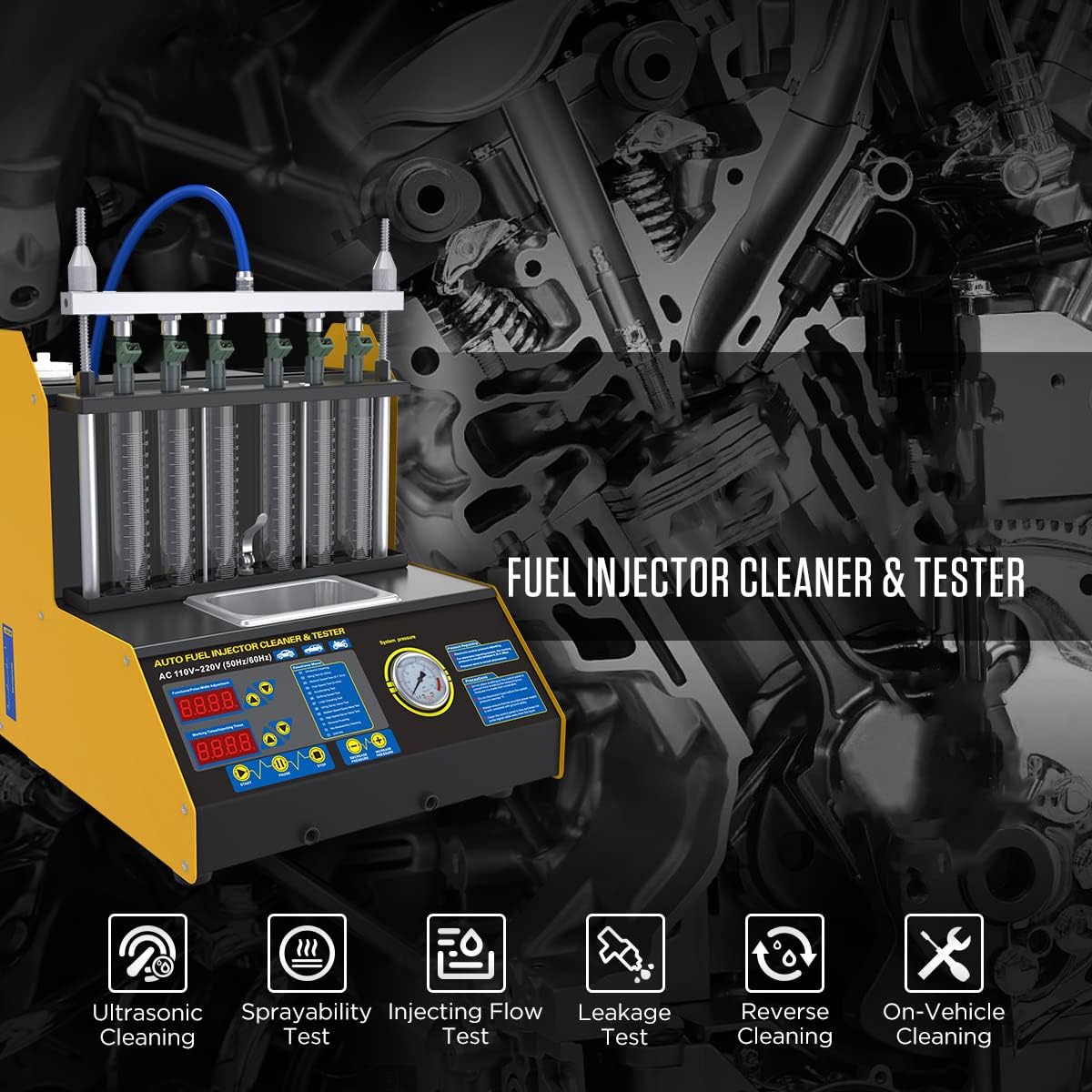 Fuel Injector Cleaner and Tester 110V R8681