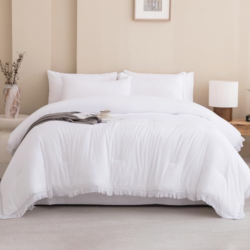 Beige Full Size 7 Piece Comforter Set with Sheets M370876