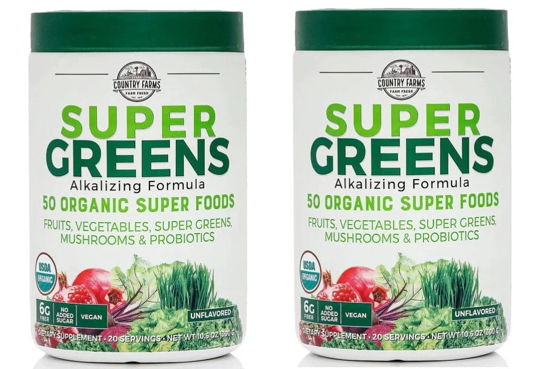 50 Organic Super Foods Drink Mix, 20 Servings, 10.6 Oz, 2 Packs R42945