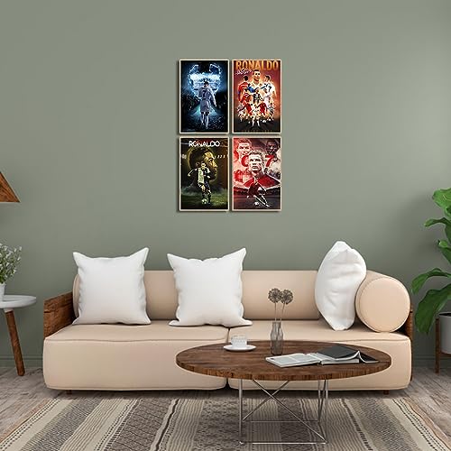 Set of 4 Unframed Canvas Wall Posters 08 in. X 12 in. O940