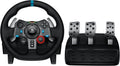 Black Leather Steering Wheel with Floor Pedals I175499