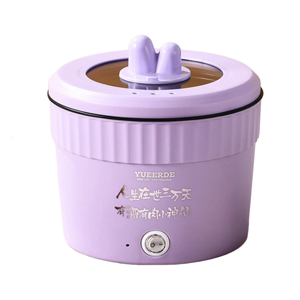 Large Purple Non-Stick Electric Cooking Pot U9493