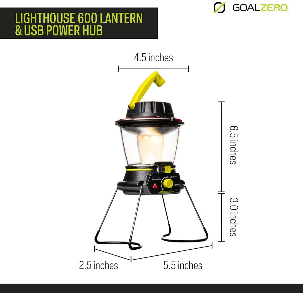 600-Lumen Solar LED Camping Lantern U7232