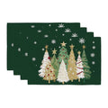 Christmas Placemats Set of 4 Green J4058