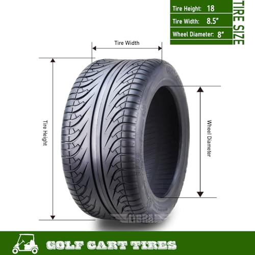 18x8.5-8 4 Ply Golf Cart ATV Tire P7368
