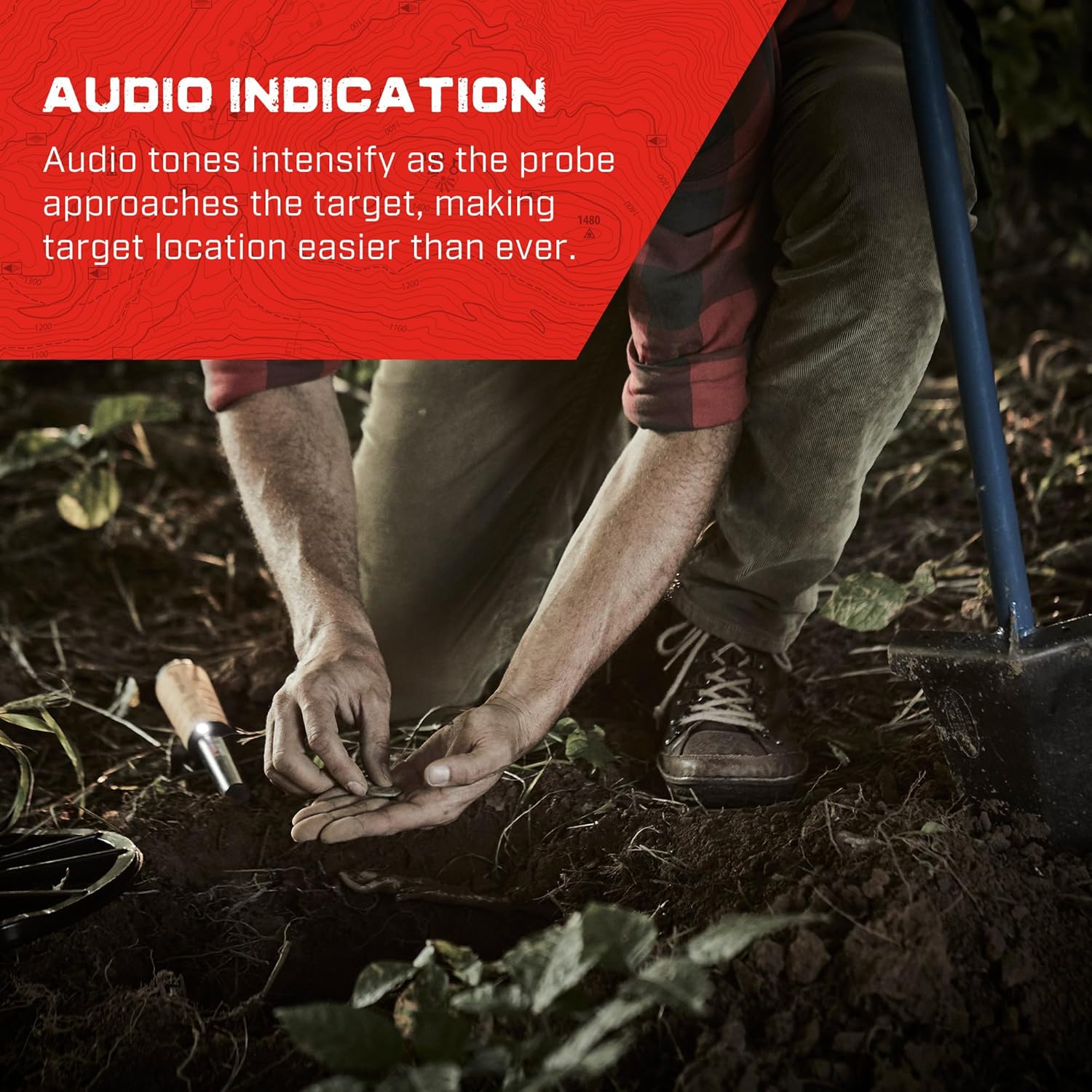 Waterproof Pinpointer Metal Detector with Audio Indication Y87791