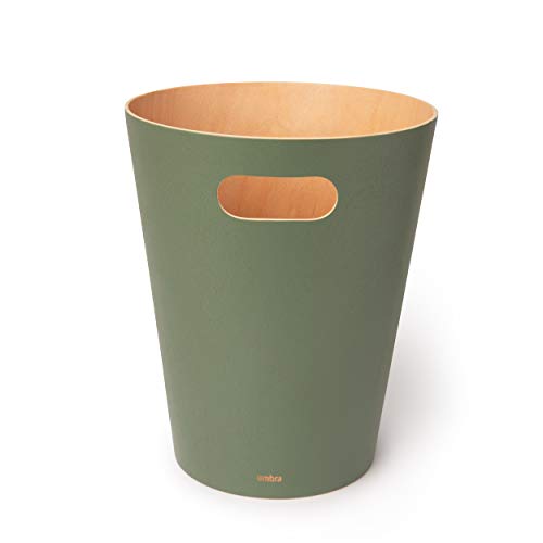 Natural 2 Gallon Wooden Trash Can B88360