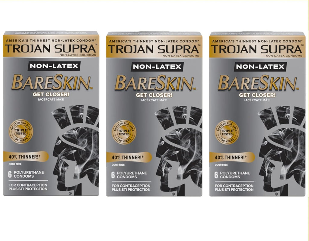 3 Packs of 6 Non-latex Condoms D30542