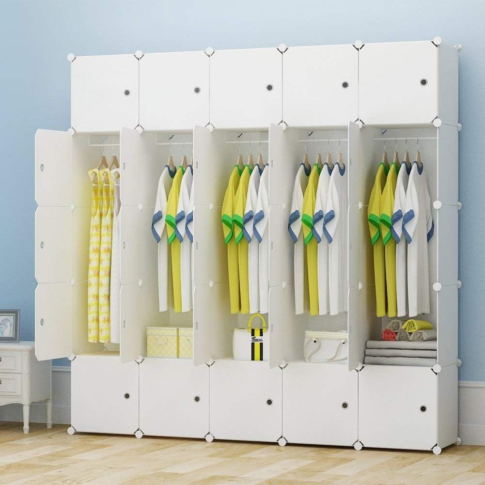 White 25 Cubes Dresser B591