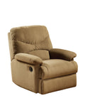 Light Brown Microfiber Recliner G935213
