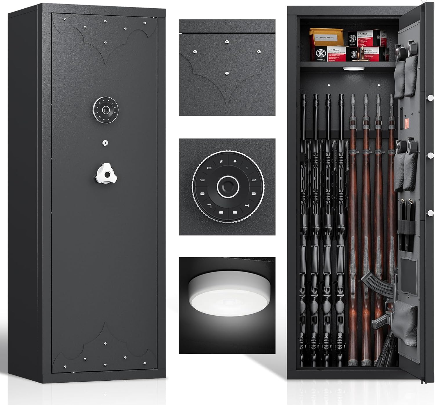 10-12 Gun Safe with Removable Shelf and Gun Rack O69826