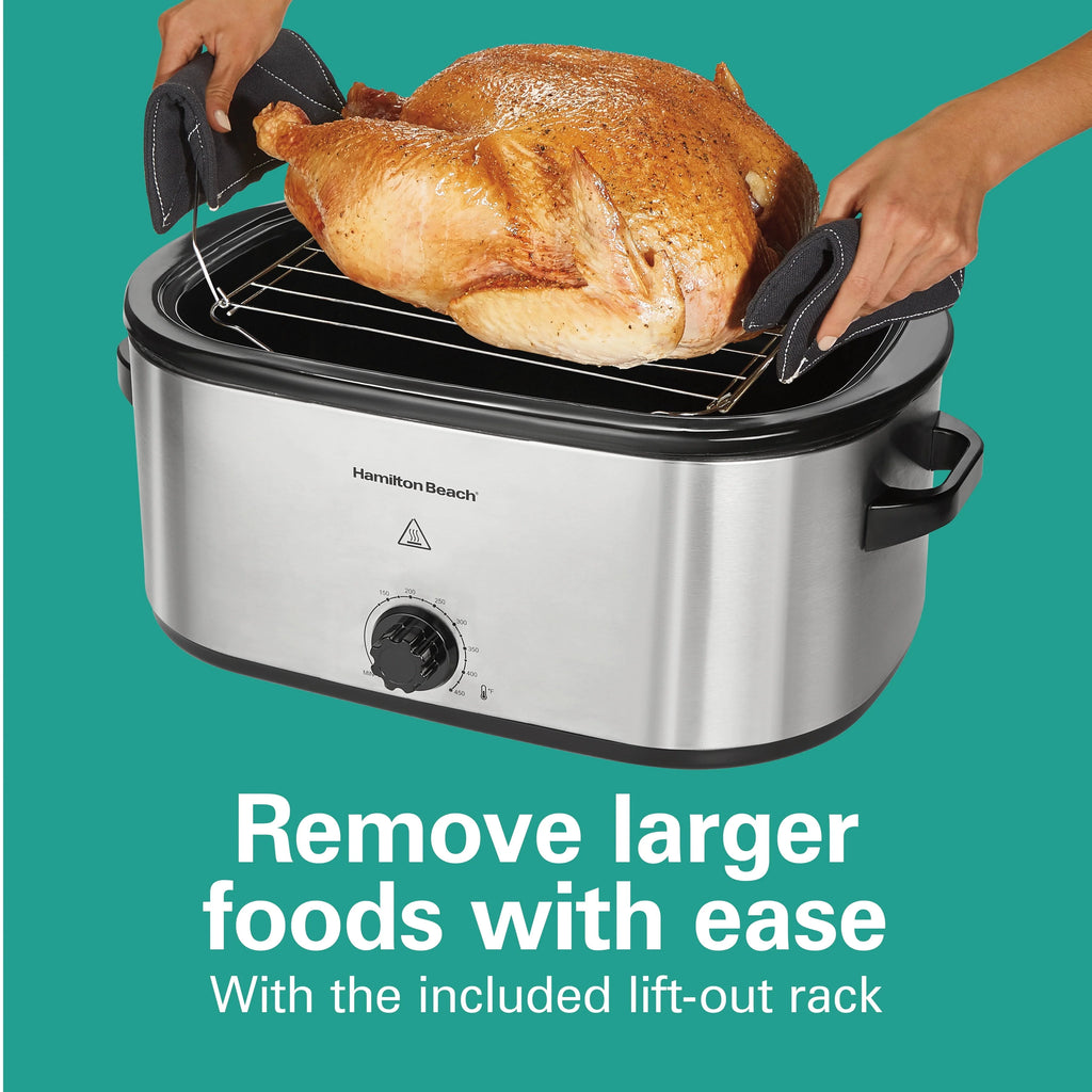 22 Quarts Stainless Steel Electric Roaster Oven Z25632