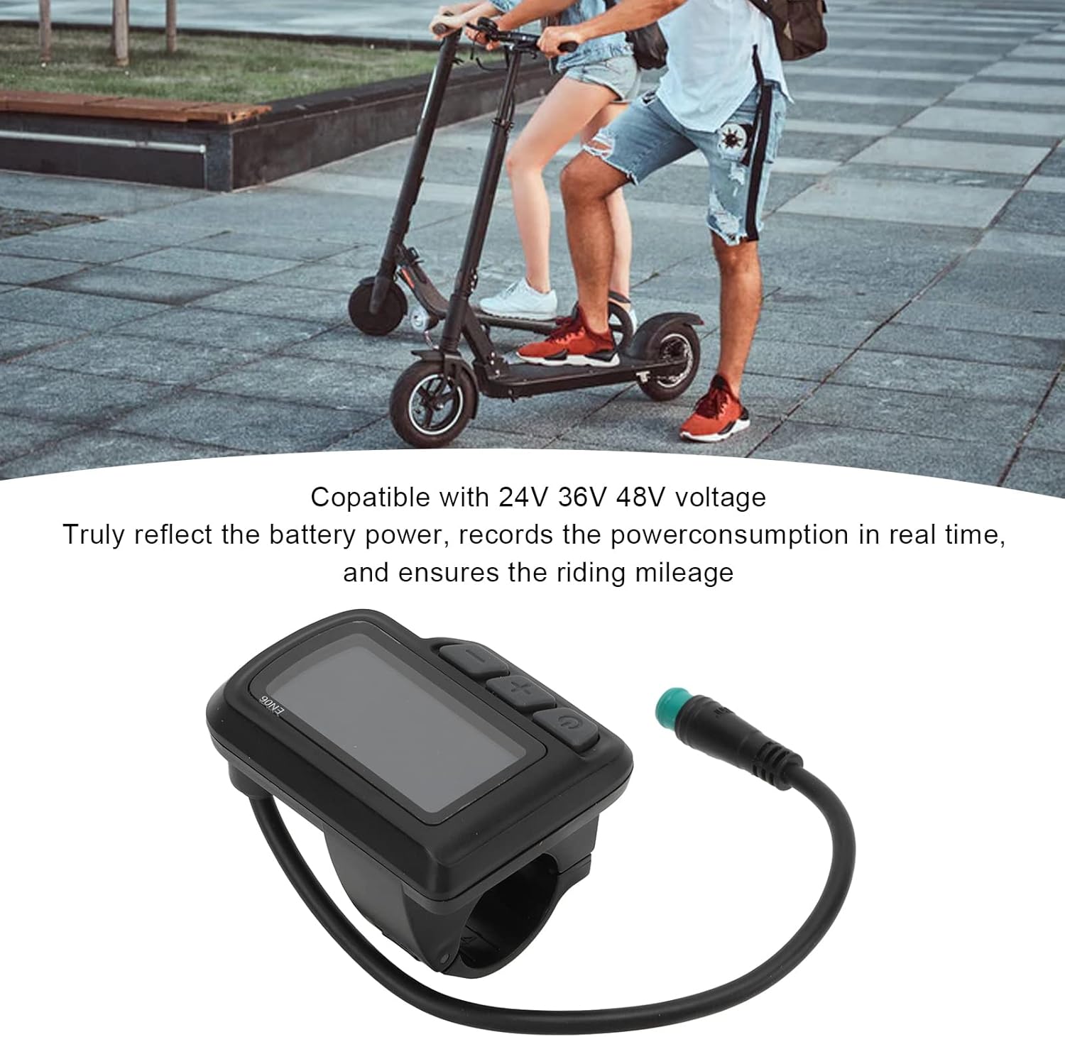 Electric Bicycle LCD Display Meter with USB Interface X641