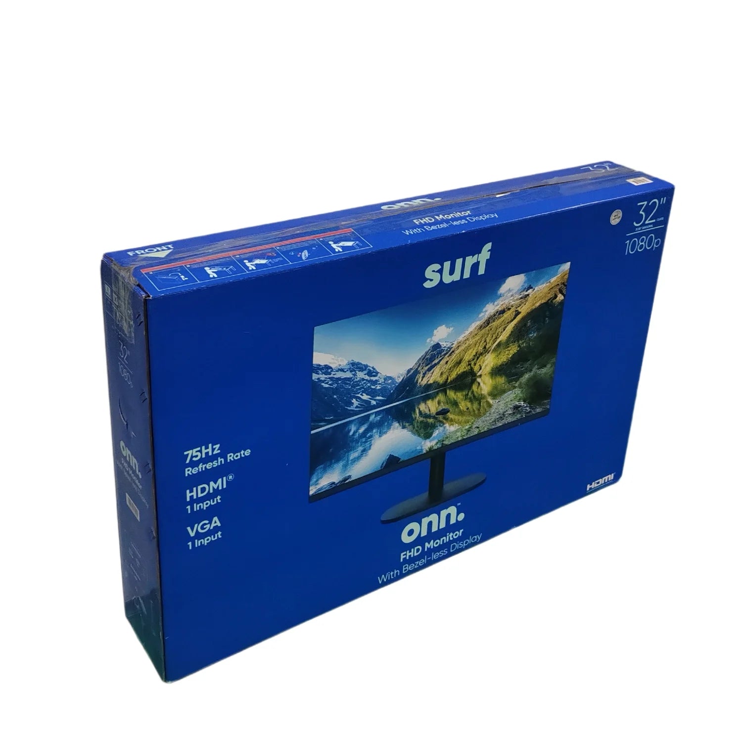 32" FHD 75hz Bezel-Less Office Monitor, Black E156488