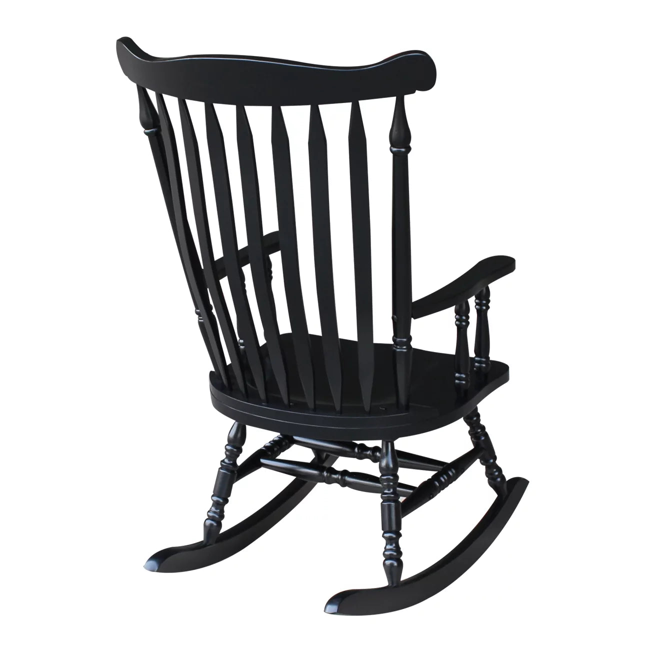 Antique Black Rocking Chair O327