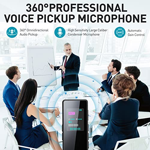 64GB Digital Audio Voice Recorder with Playback, Noise Reduction, MP3 Player O788