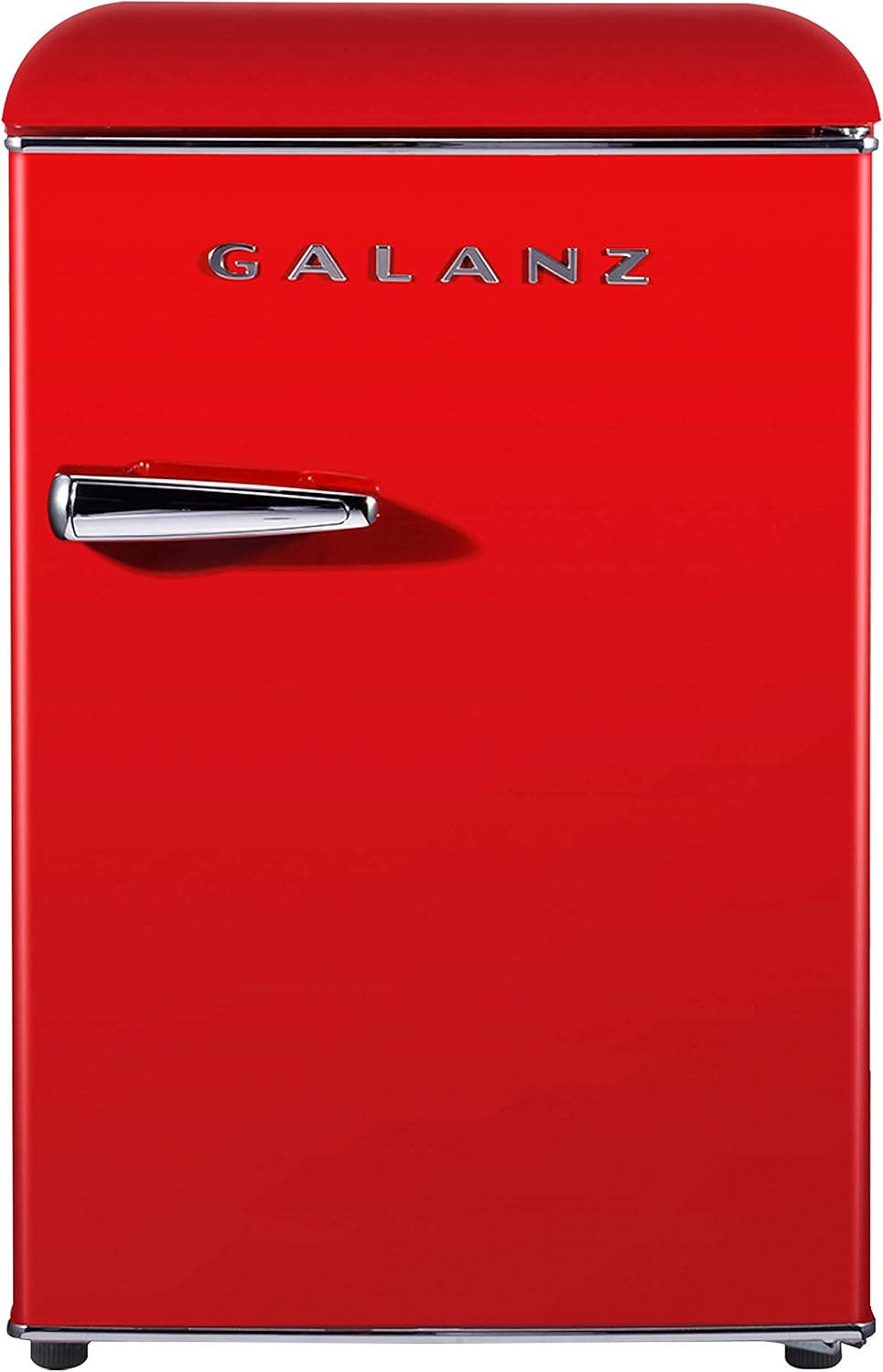 Retro Compact Refrigerator, Mini Fridge, Red, 2.5 Cu Ft & Retro Countertop Microwave Oven J599