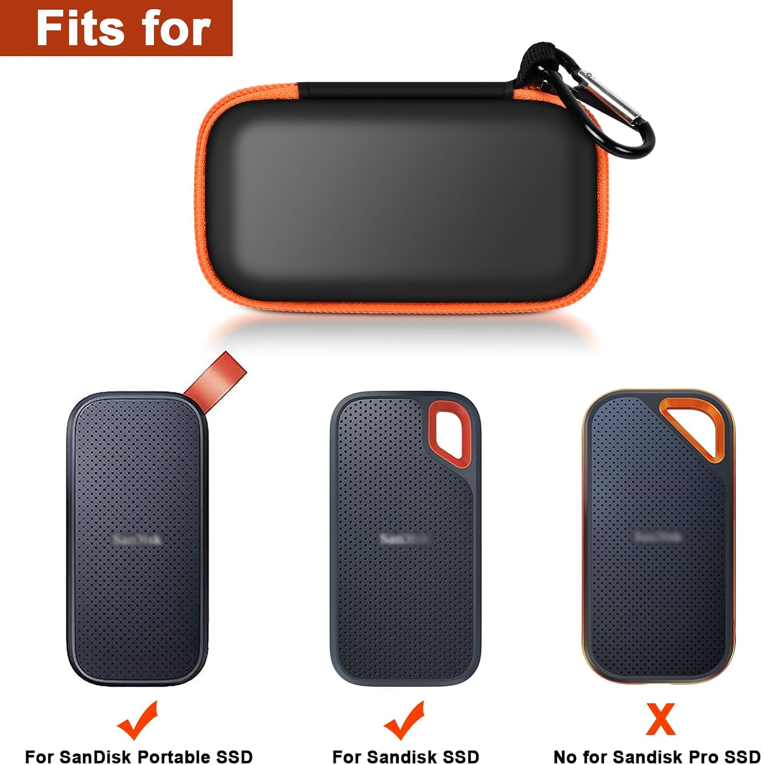 Orange 2 SSD Hard Drive Case E6135
