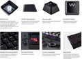 Black Pbt Double-Shot Keycaps Full 104 Keyset for Mechanical Keyboards F650439