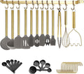 38 Piece Silicone Non-Stick Kitchen Utensils Set with Utensil Rack W832