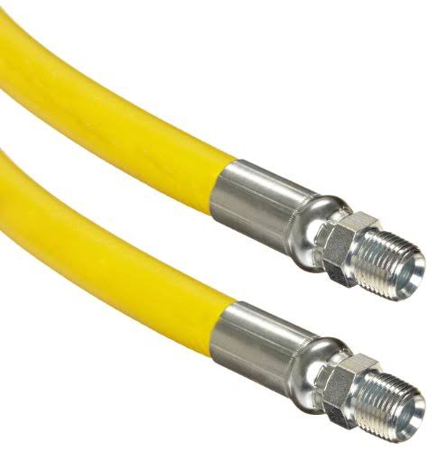 1/4x22 NPT Male Yellow Nitrile Rubber Industrial Hose S465153