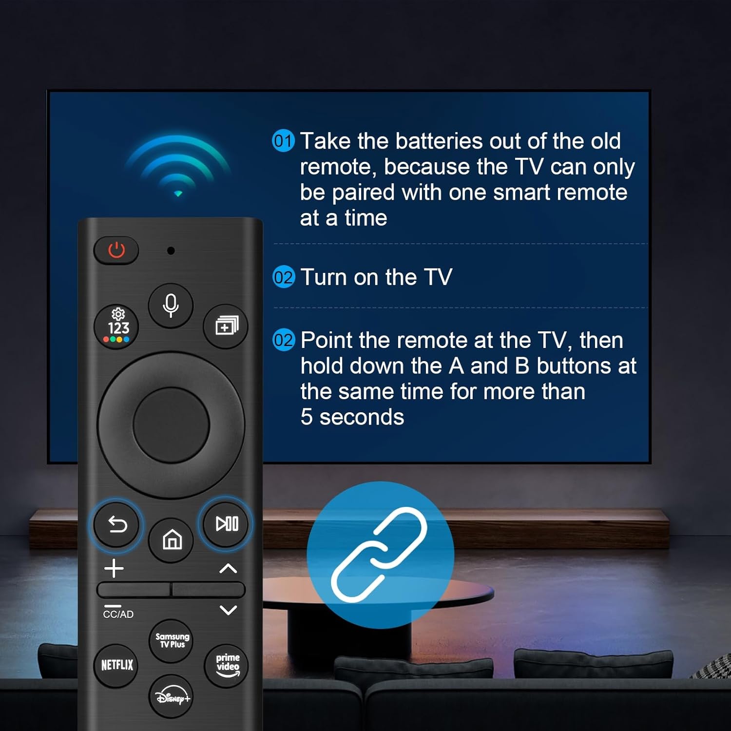 Replacement Voice Remote for Samsung Smart TVs A596247
