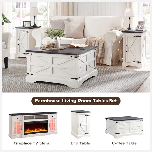 Light Brown Wood Lift Top Coffee Table with Storage N6606
