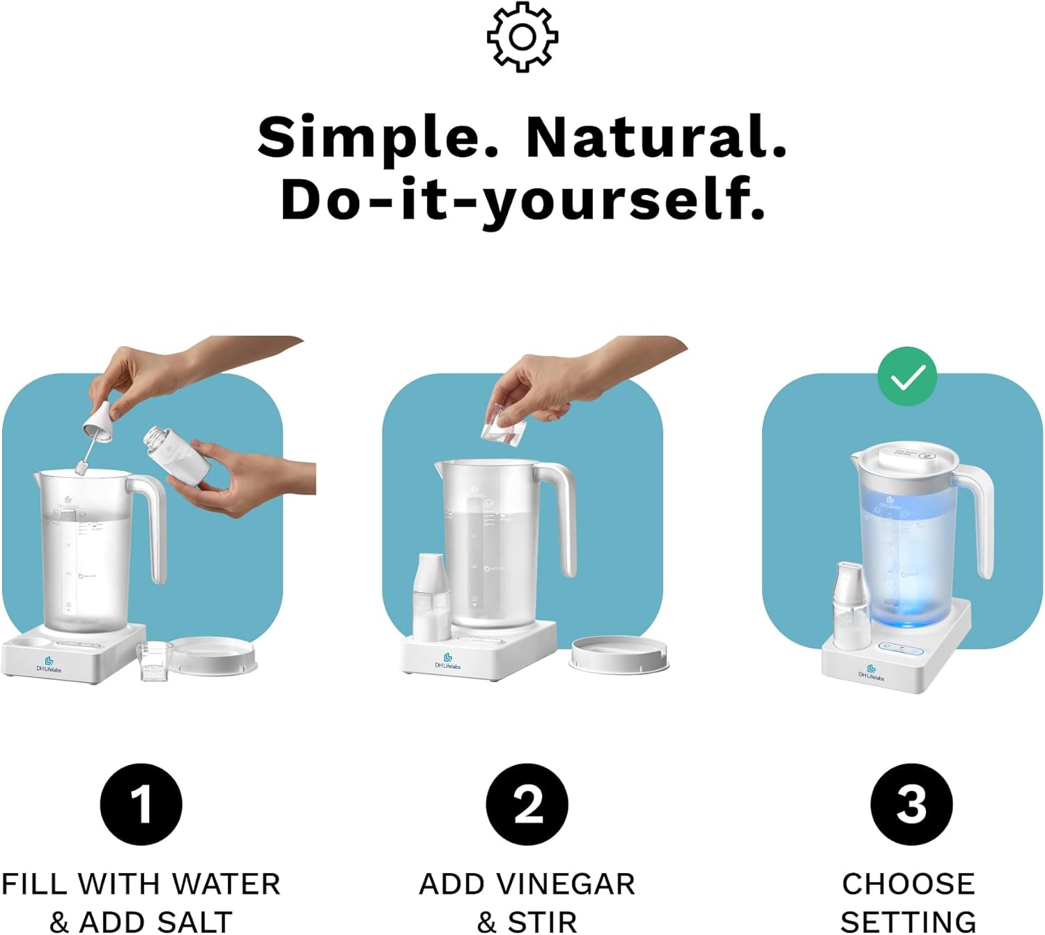 Mini Water Air Purifier Hypochlorous Acid Generator Combo I9573