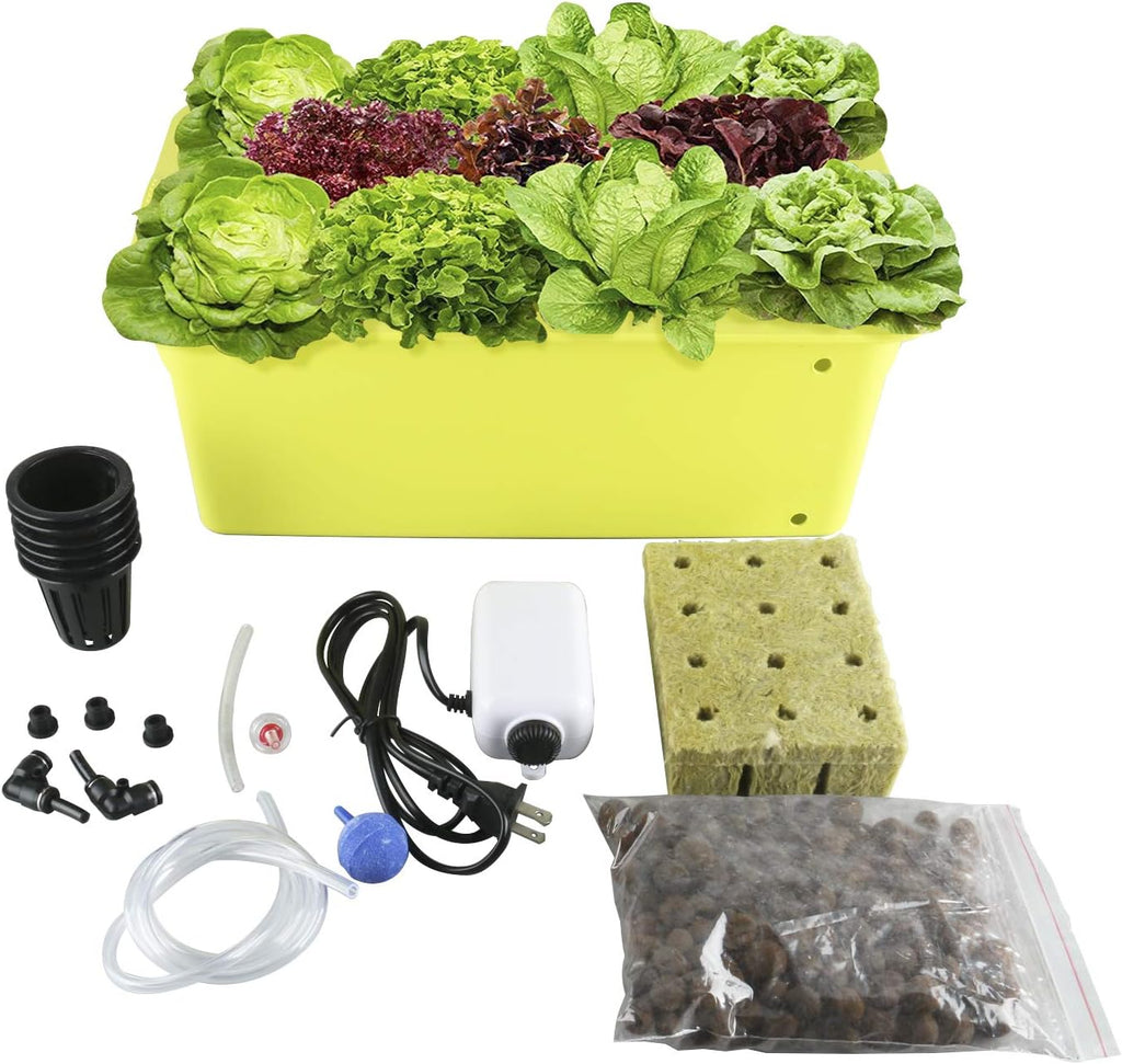 Medium Size 6 Plant Sites Hydroponic System Growing Kit with Air Pump I650583