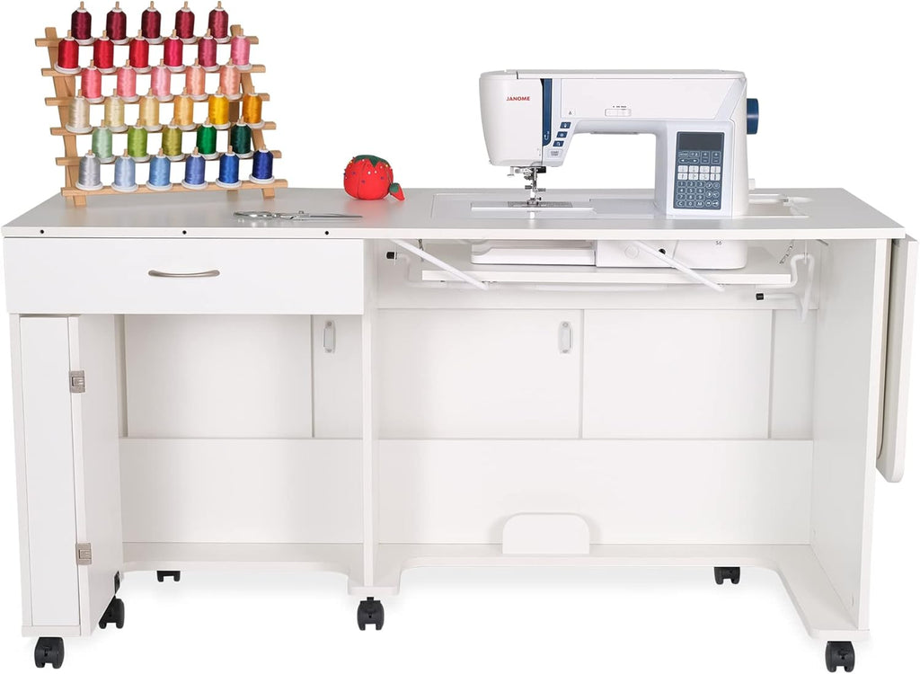 Full-Size Sewing Cabinet with Locking Wheels N39997