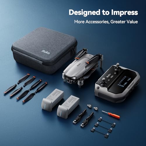 2 Drone with 6K Camera, 3-Axis Gimbal, 70-Min Flight Time with 2 Batteries S84380