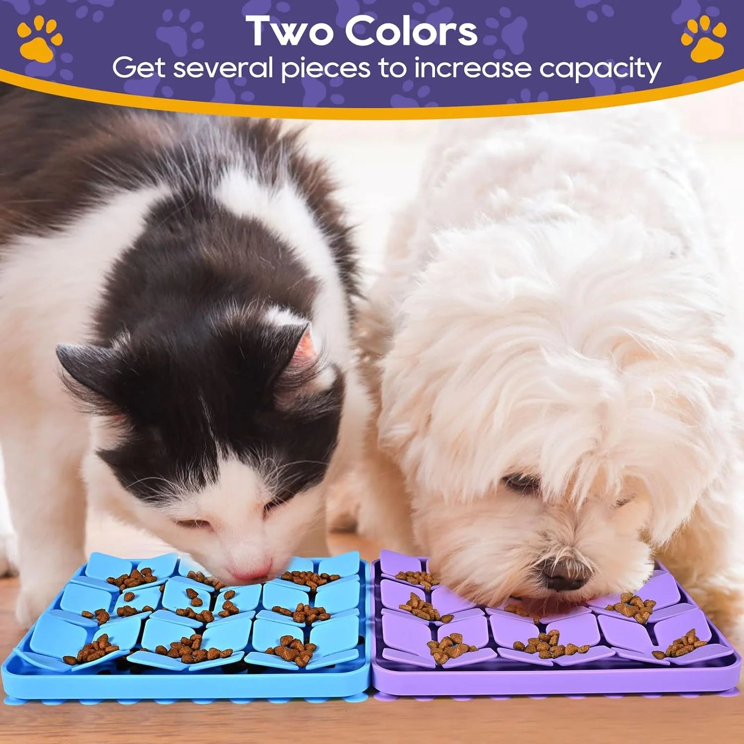 Purple Silicone Snuffle Mat for Dogs W458265
