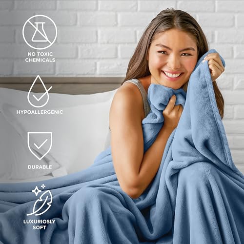 Twin/Twin XL Emerald Microplush Fleece Blanket M2066