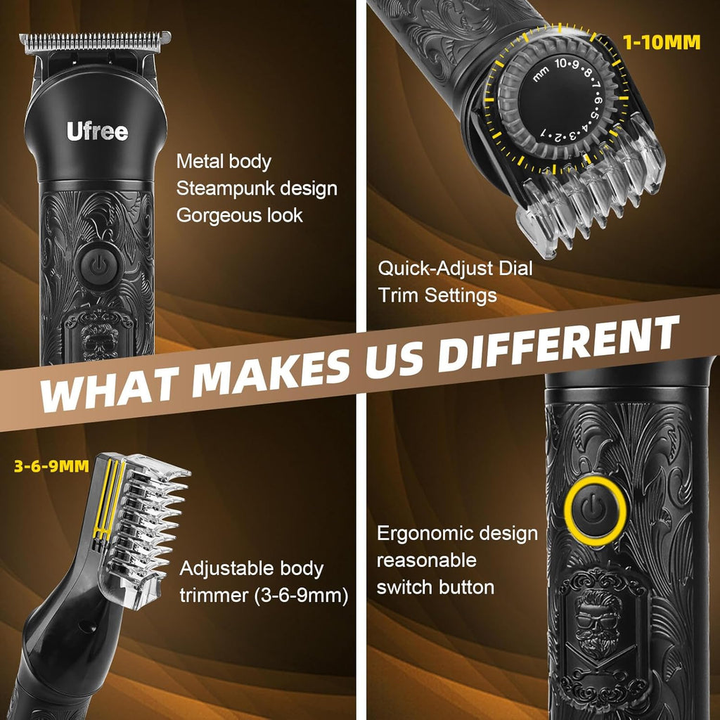 Beard Trimmer Electric Razor Cordless Hair Clippers 7 in 1 Beard Grooming Kit P434124