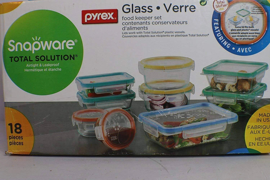 18 count Glass Food Storage Set G611864
