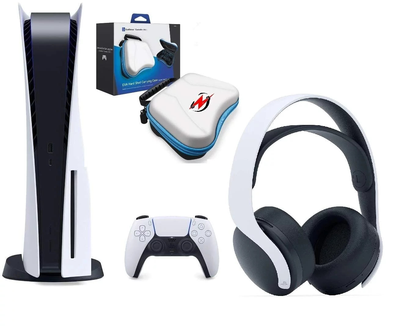 Playstation 5 Disc Console with Controller, Pulse Headset and Accessory Case W485685