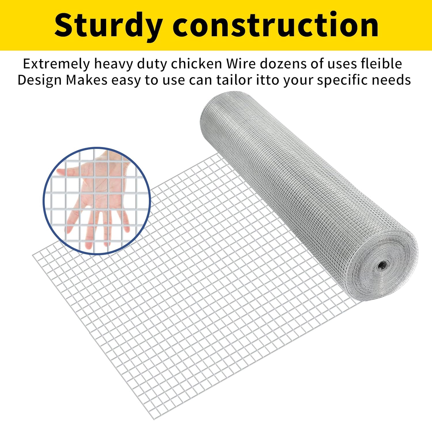 Galvanized 48inx50ft 19 Gauge Wire Mesh E652