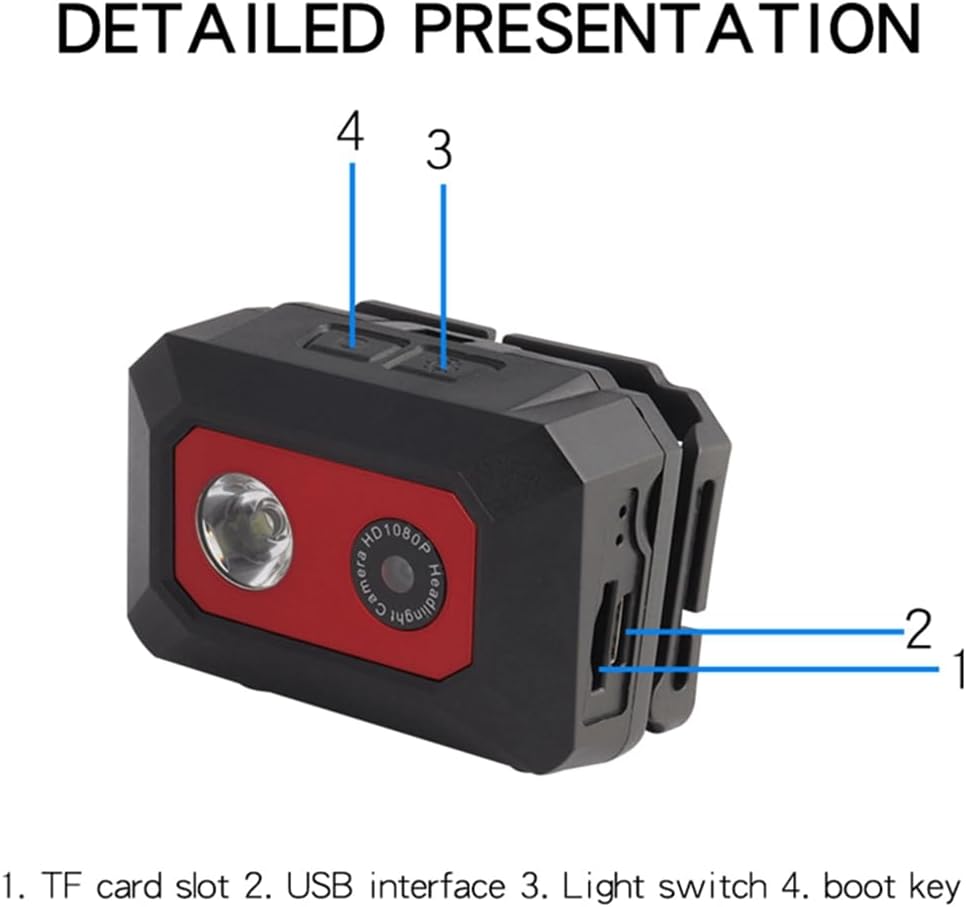 Night Vision Head-Mounted Action Camera Helmet Video Recording DVR Cam M949